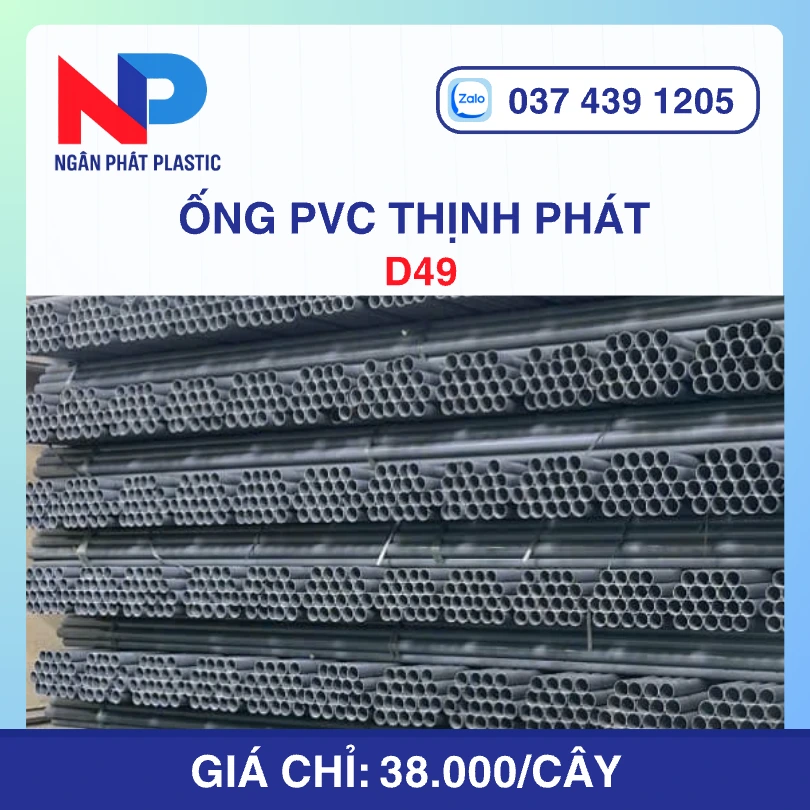 Ống Nhựa uPVC D49 Thịnh Phát